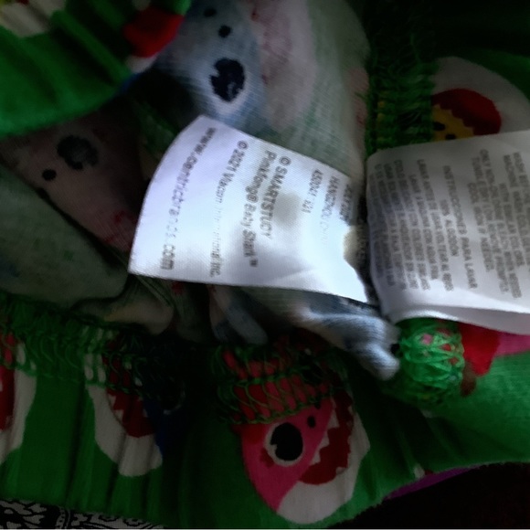 Nickelodeon pink Fong boys pajamas 5T green rod long sleeve colorful hol… - Picture 10 of 11